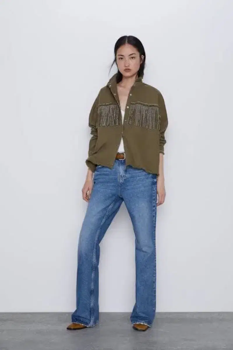 zara 자라 자켓 프린지 카고 야상 빈티지 자켓 셔츠